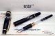 Perfect Replica Mid-size Mont Blanc Meisterstuck Black & Gold Fountain Pen 145 (3)_th.jpg